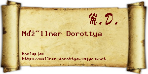 Müllner Dorottya névjegykártya